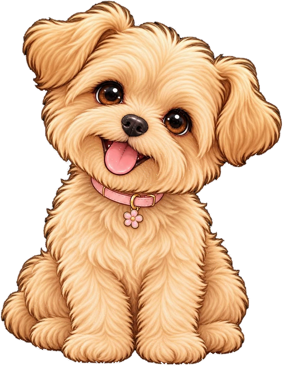 Dibujo de Myah, nuestra perrita yorkie